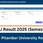 NPU Result 2025 (Semester) Nilamber Pitamber University Result 2025