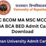 Rajasthan University Admit Card 2025 (Download)