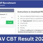 DAV CBT Result 2025 (Download) davrecruit.davcmc.in