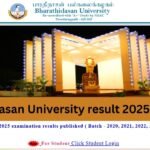 Bharathidasan University result 2025