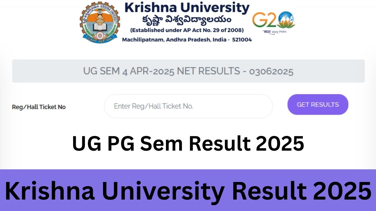 Krishna University Result 2025
