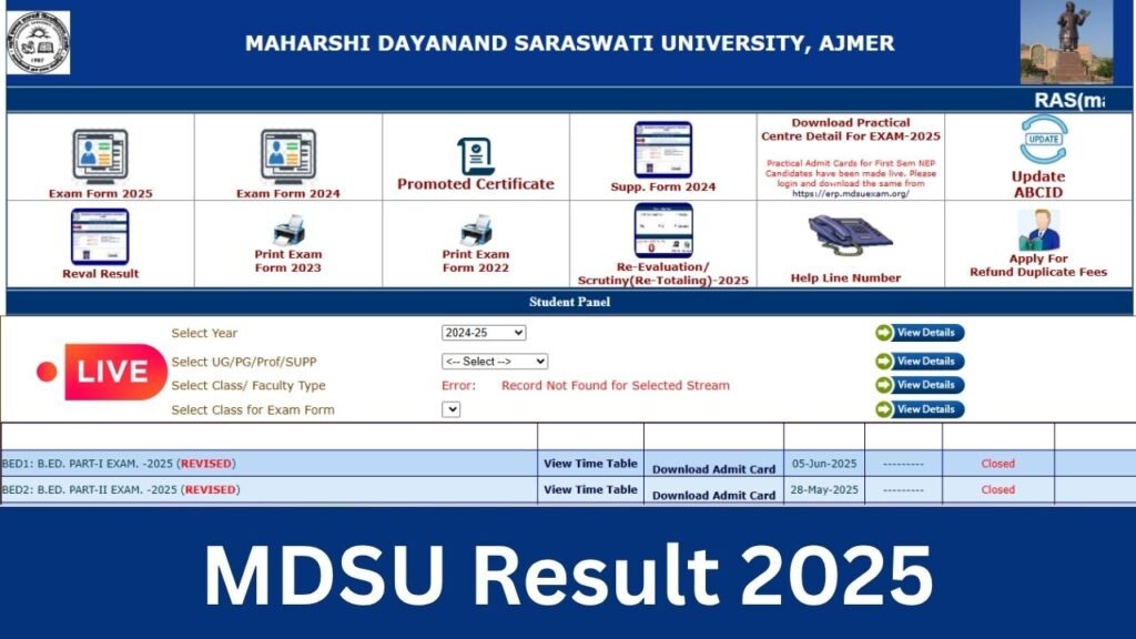 MDSU Result 2025