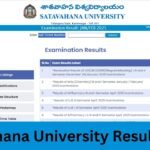 Satavahana University Results 2025