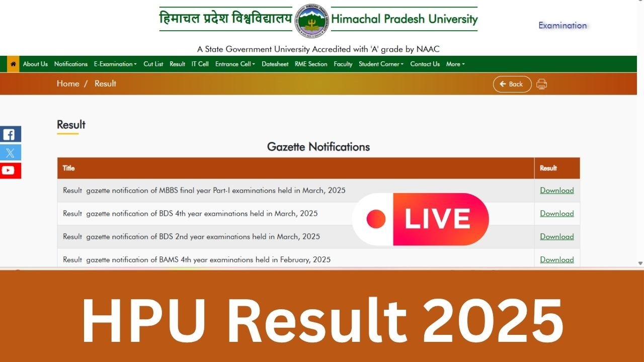 HPU Result 2025
