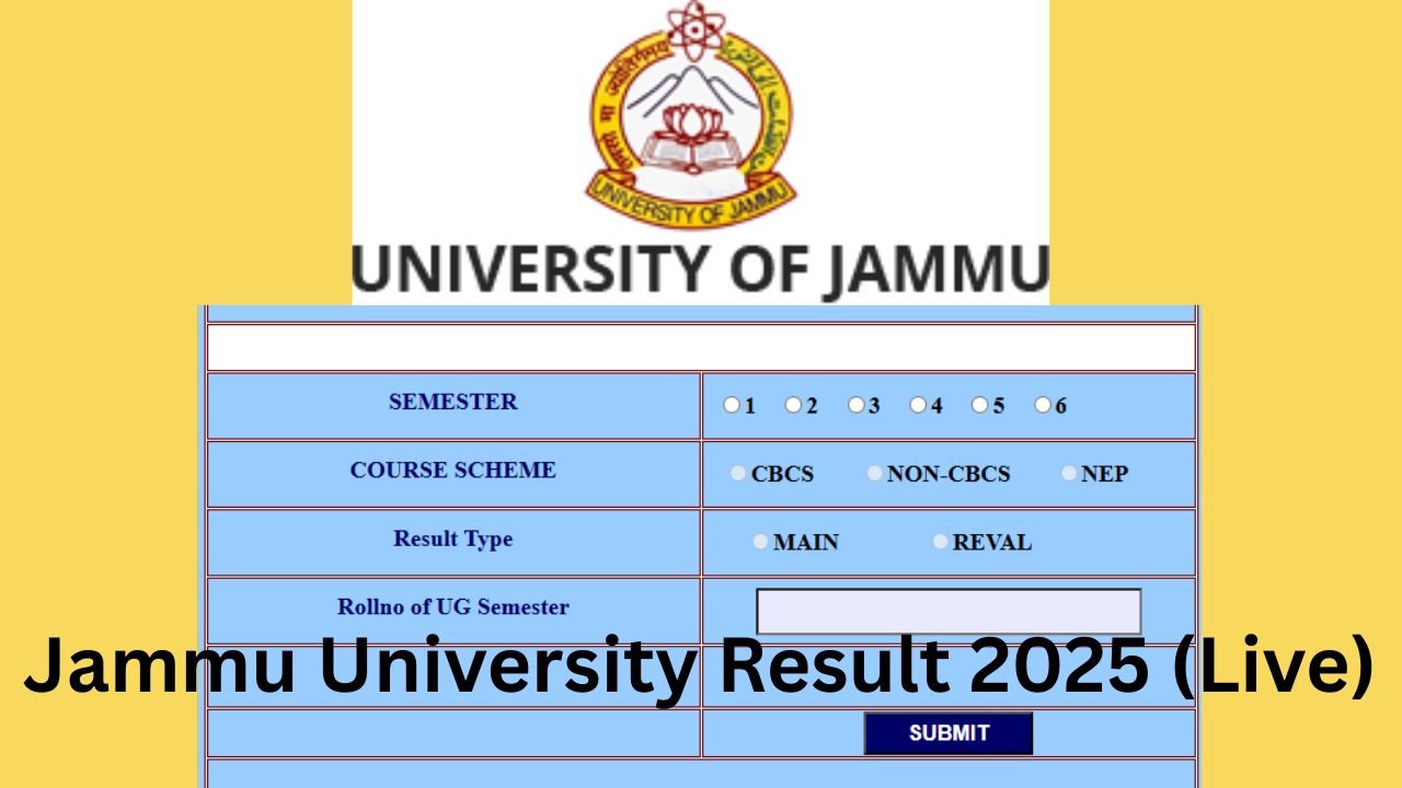 Jammu University Result 2025 (Live)