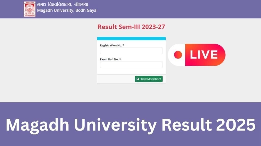 Magadh University Result 2025