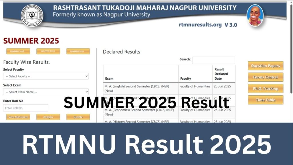RTMNU Result 2025