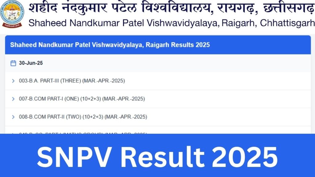 SNPV Result 2025