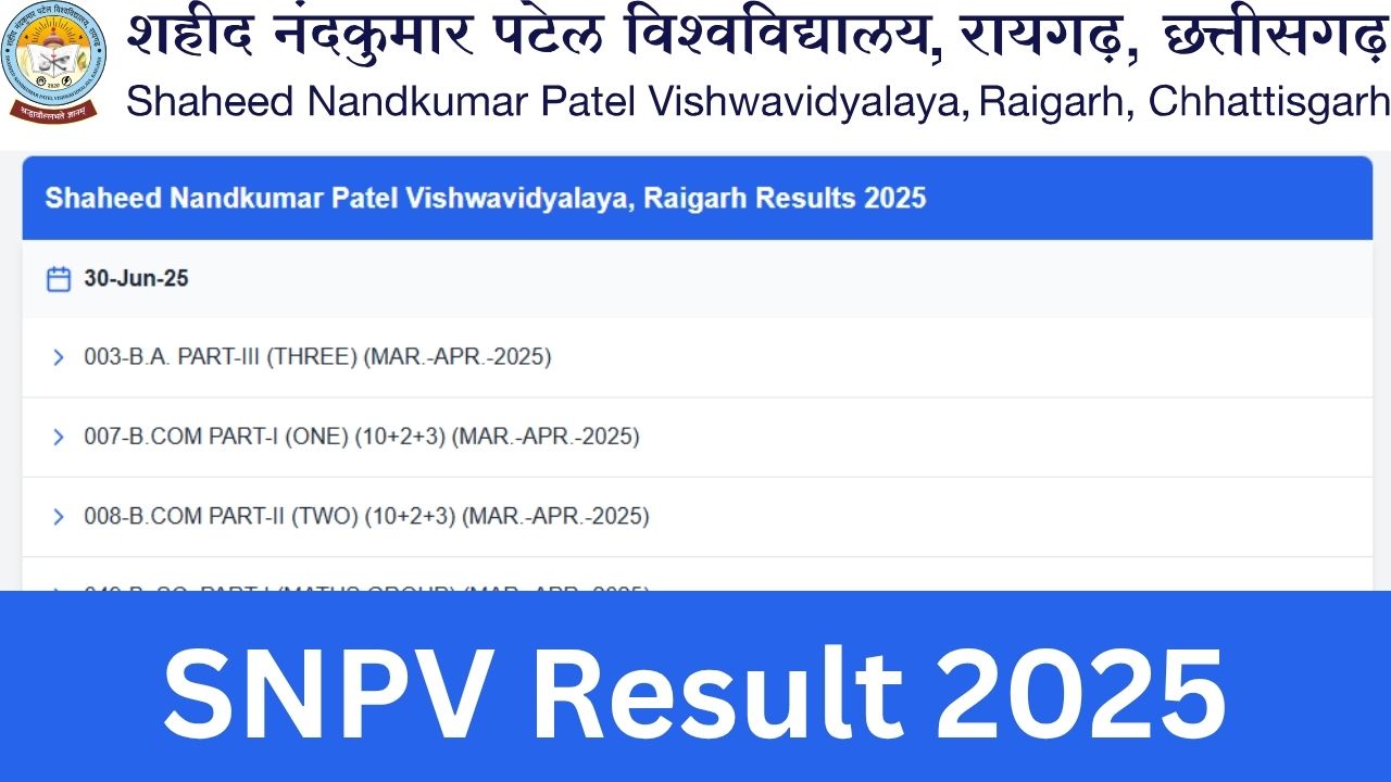 SNPV Result 2025