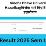 VBU Result 2025 Sem 1 2 3 4