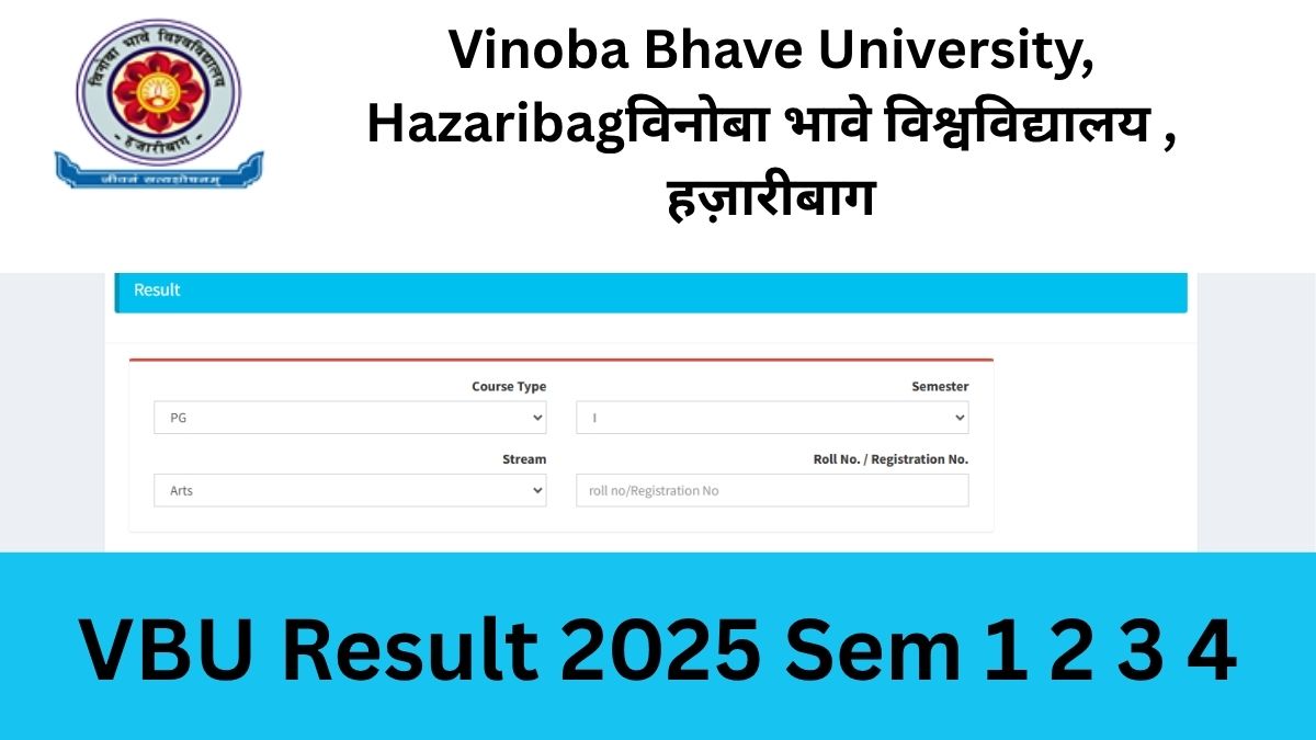 VBU Result 2025 Sem 1 2 3 4